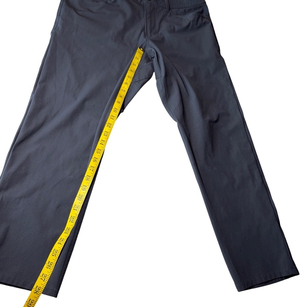 Lululemon ABC Pant Mens 34x28 Dark Grey Classic Fit Warpstreme Trouser M5583S - Picture 6 of 6